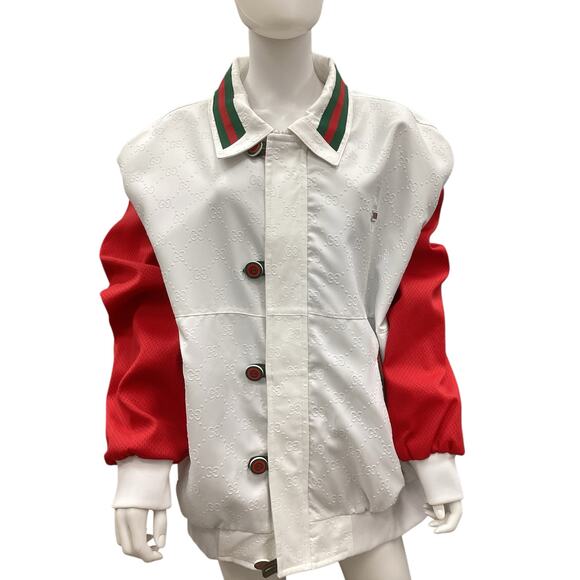 Dapper Dan VTG Authentic 90s Perforated Bomber Jacket SZ XXL - Picture 3 of 7